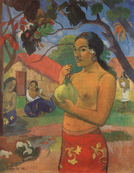 Paul Gauguin Woman Holding a Fruit